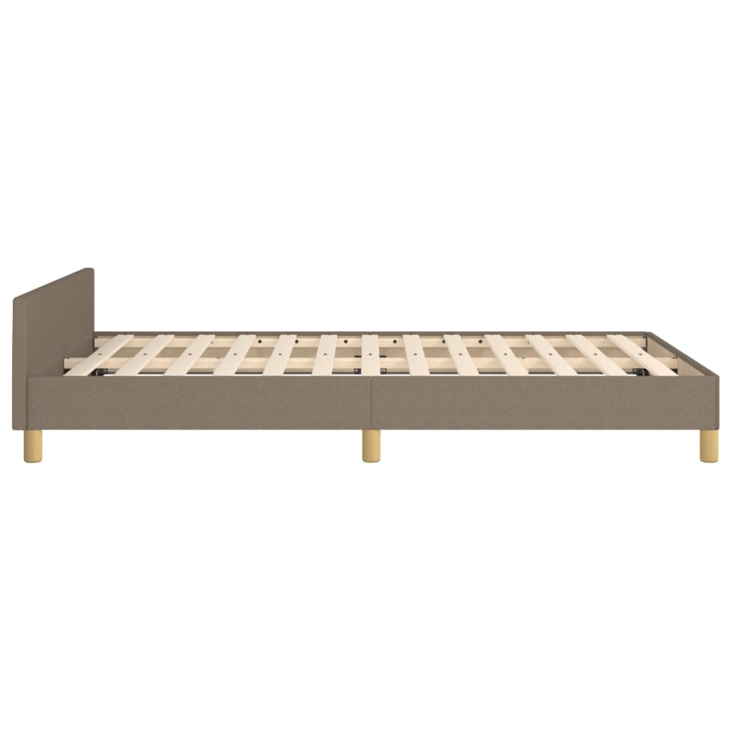 Bedframe zonder matras 120x200 cm stof taupe