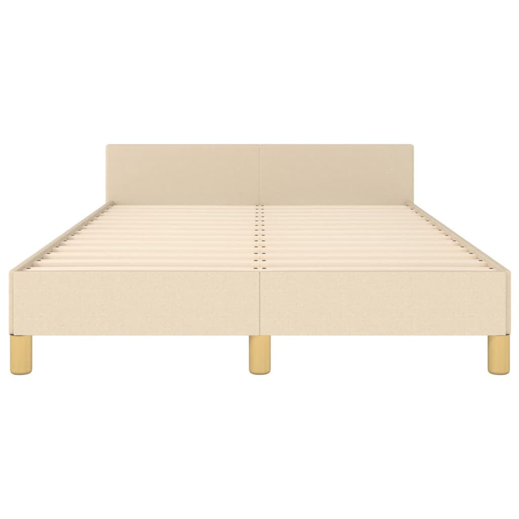 Bedframe zonder matras 120x200 cm stof crèmekleurig