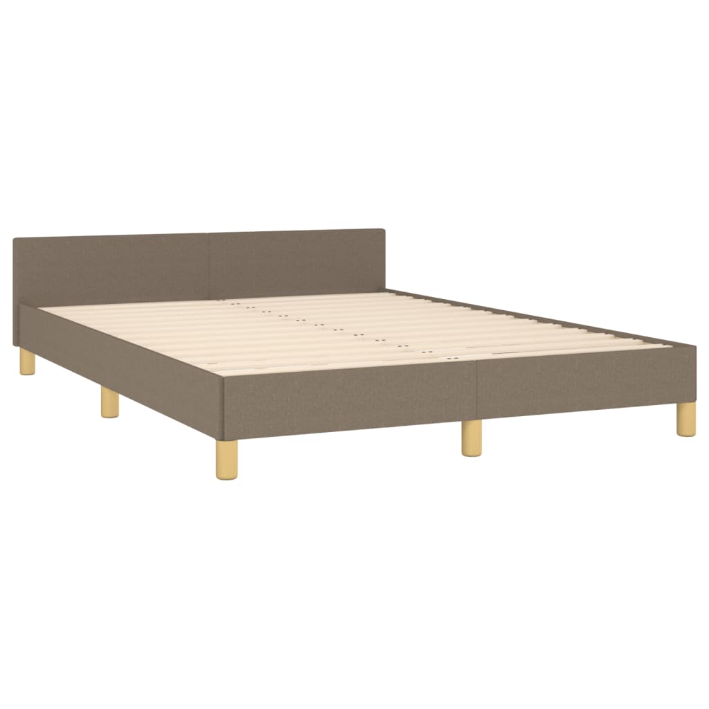 Bedframe zonder matras stof taupe 140x190 cm