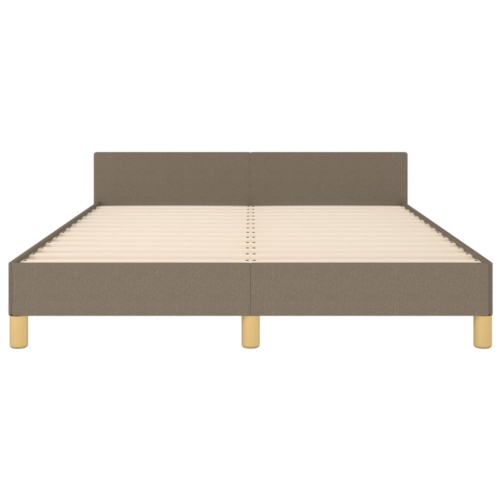 Bedframe zonder matras stof taupe 140x190 cm