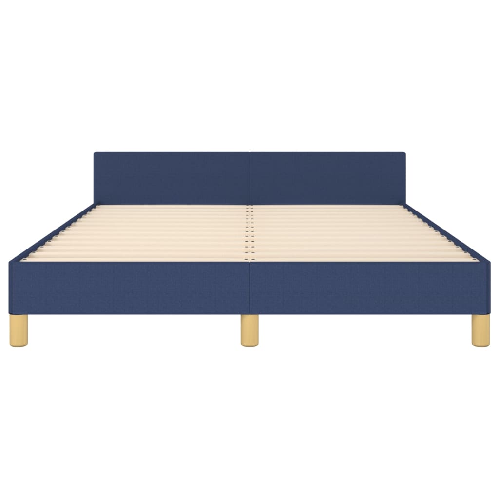 Bedframe zonder matras stof blauw 140x190 cm