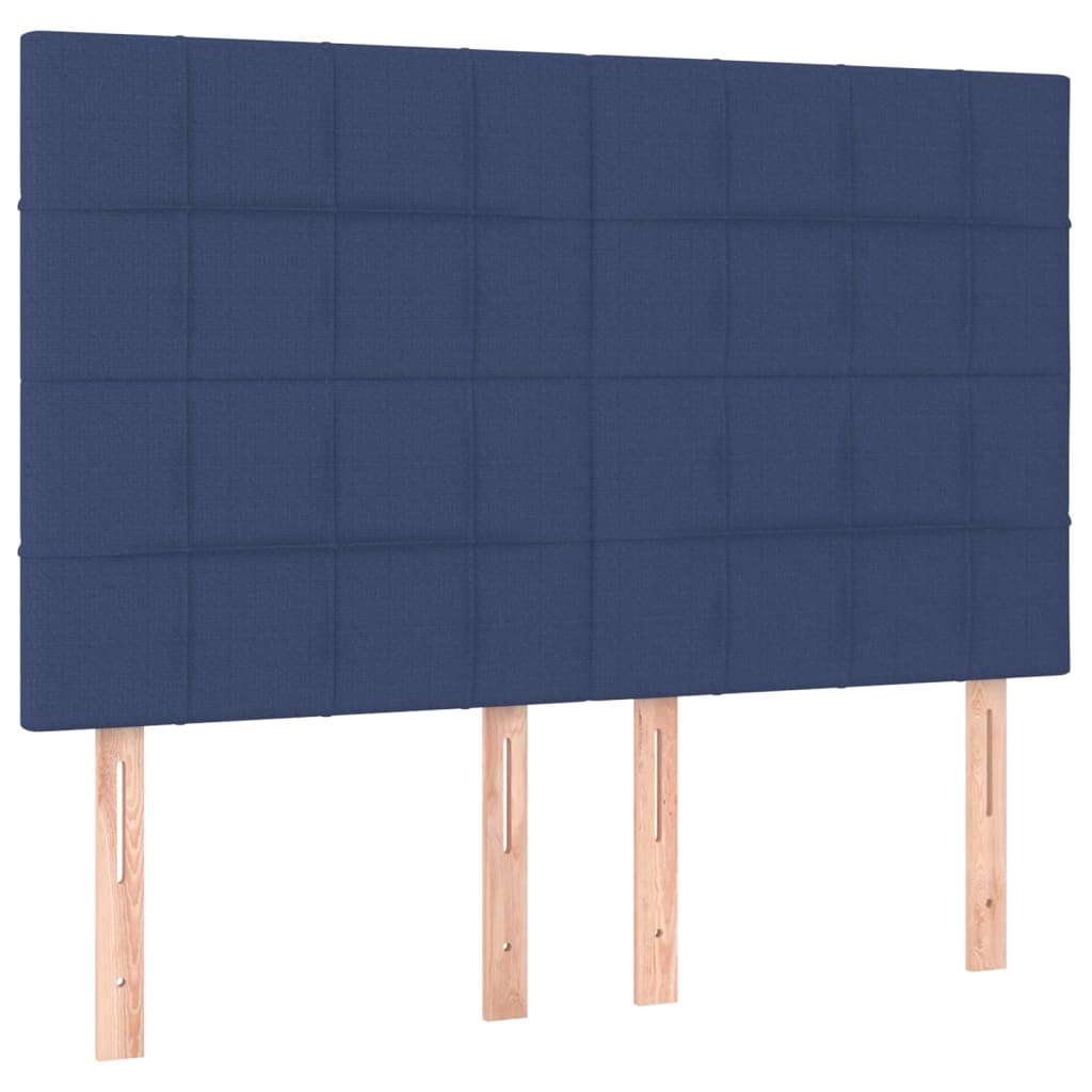 Bedframe zonder matras stof blauw 140x190 cm