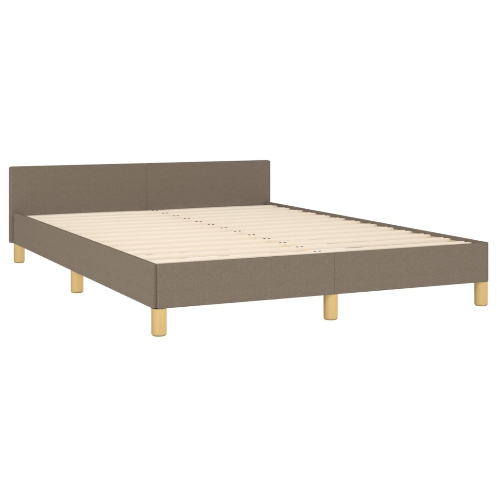 Bedframe zonder matras stof taupe 140x200 cm