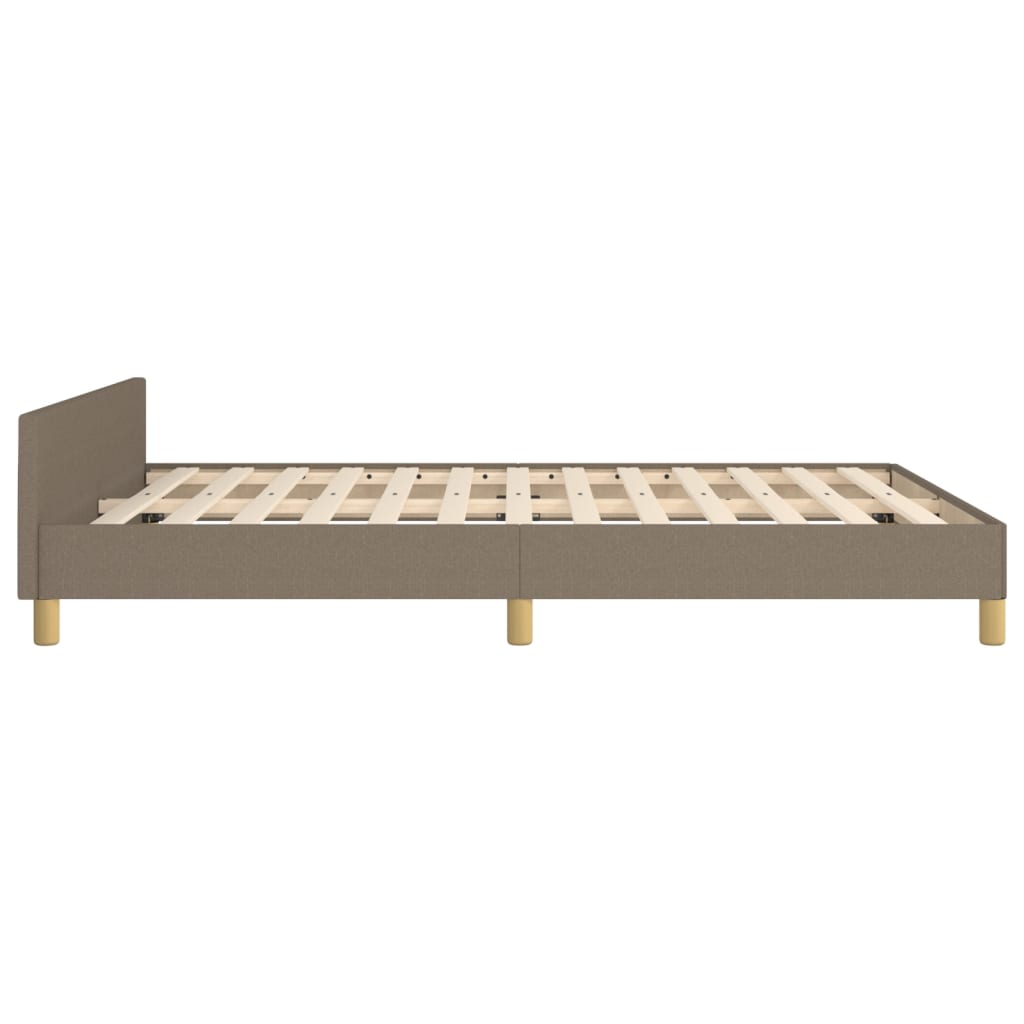 Bedframe zonder matras stof taupe 140x200 cm