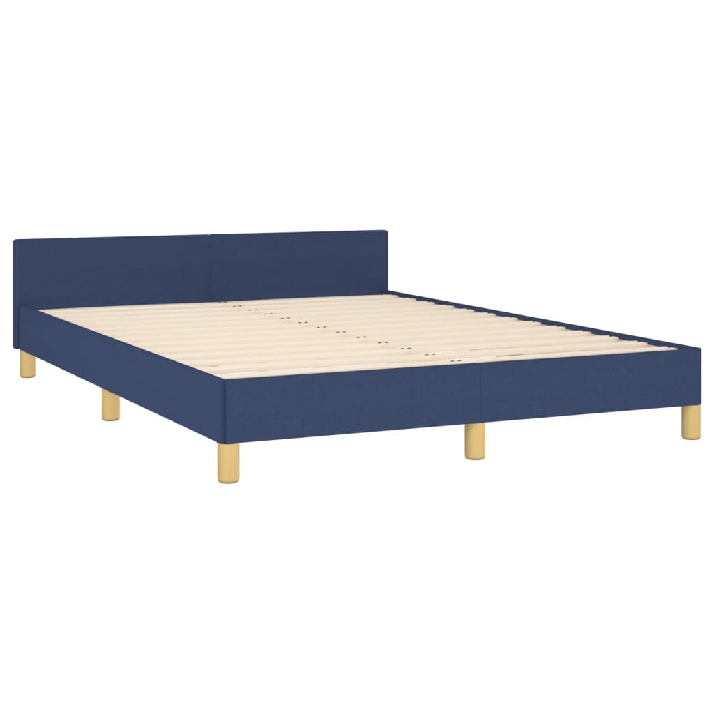 Bedframe zonder matras stof blauw 140x200 cm