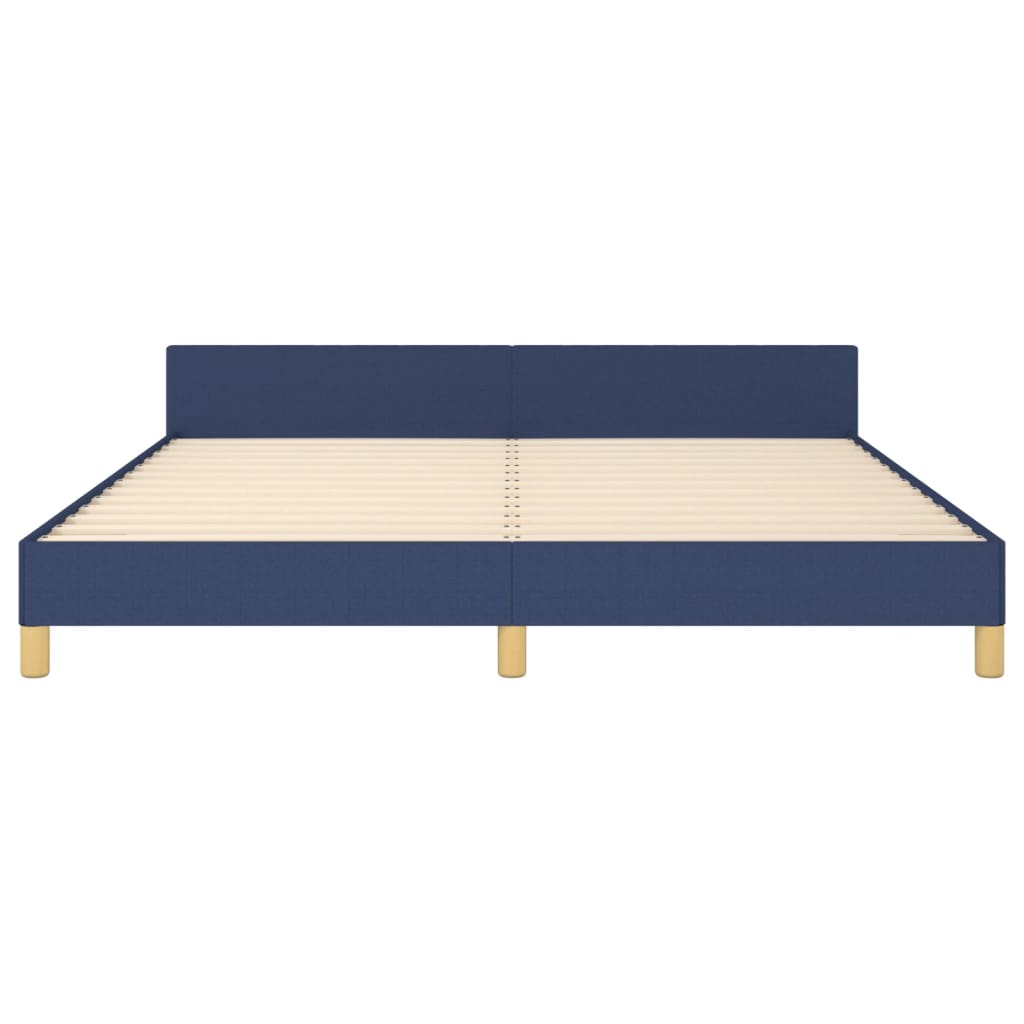 Bedframe zonder matras stof blauw 160x200 cm