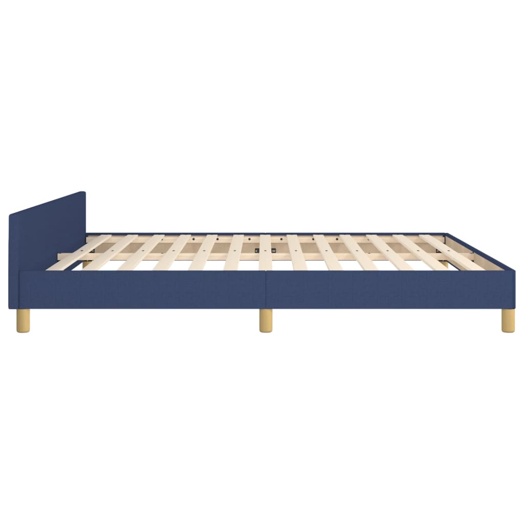 Bedframe zonder matras stof blauw 160x200 cm