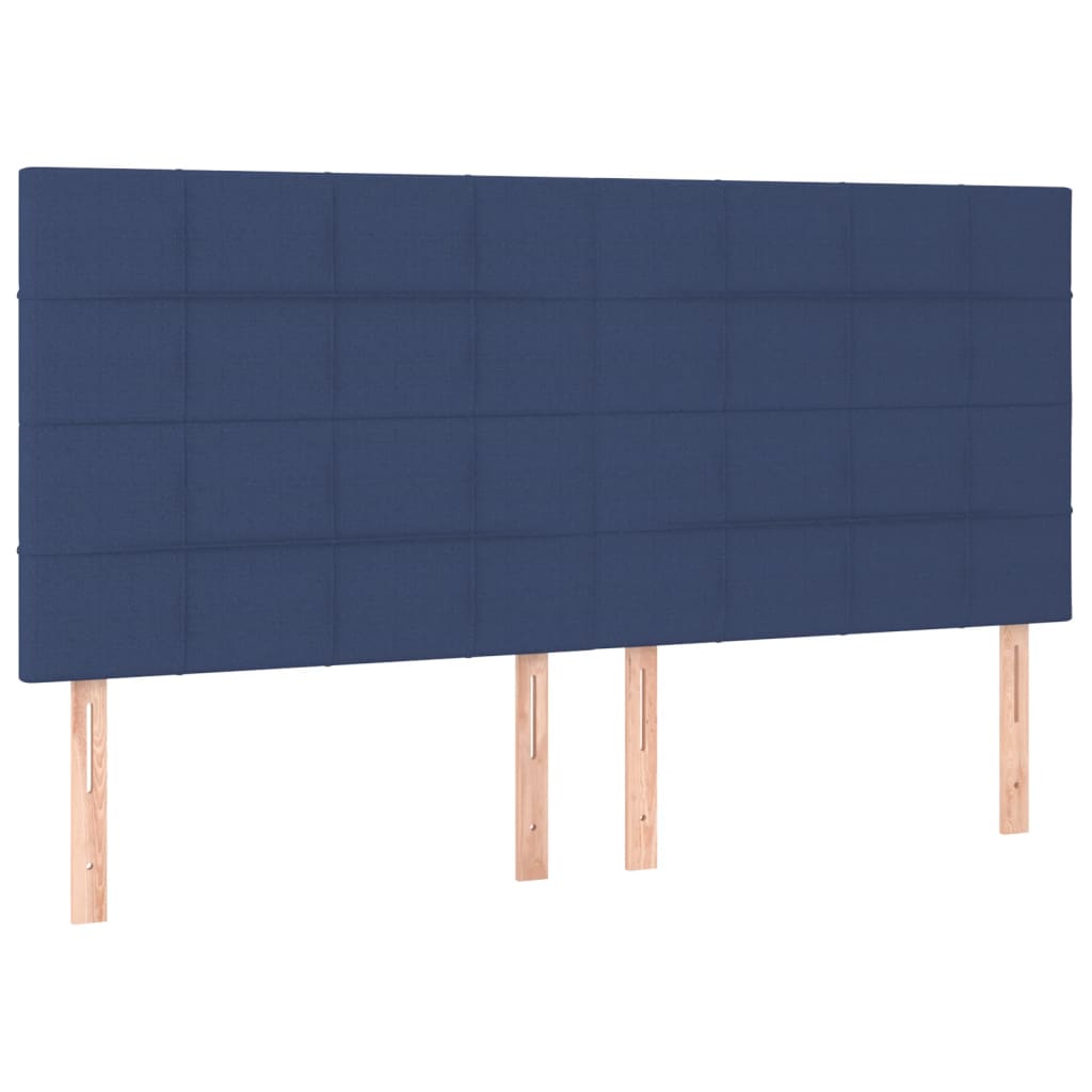 Bedframe zonder matras stof blauw 160x200 cm