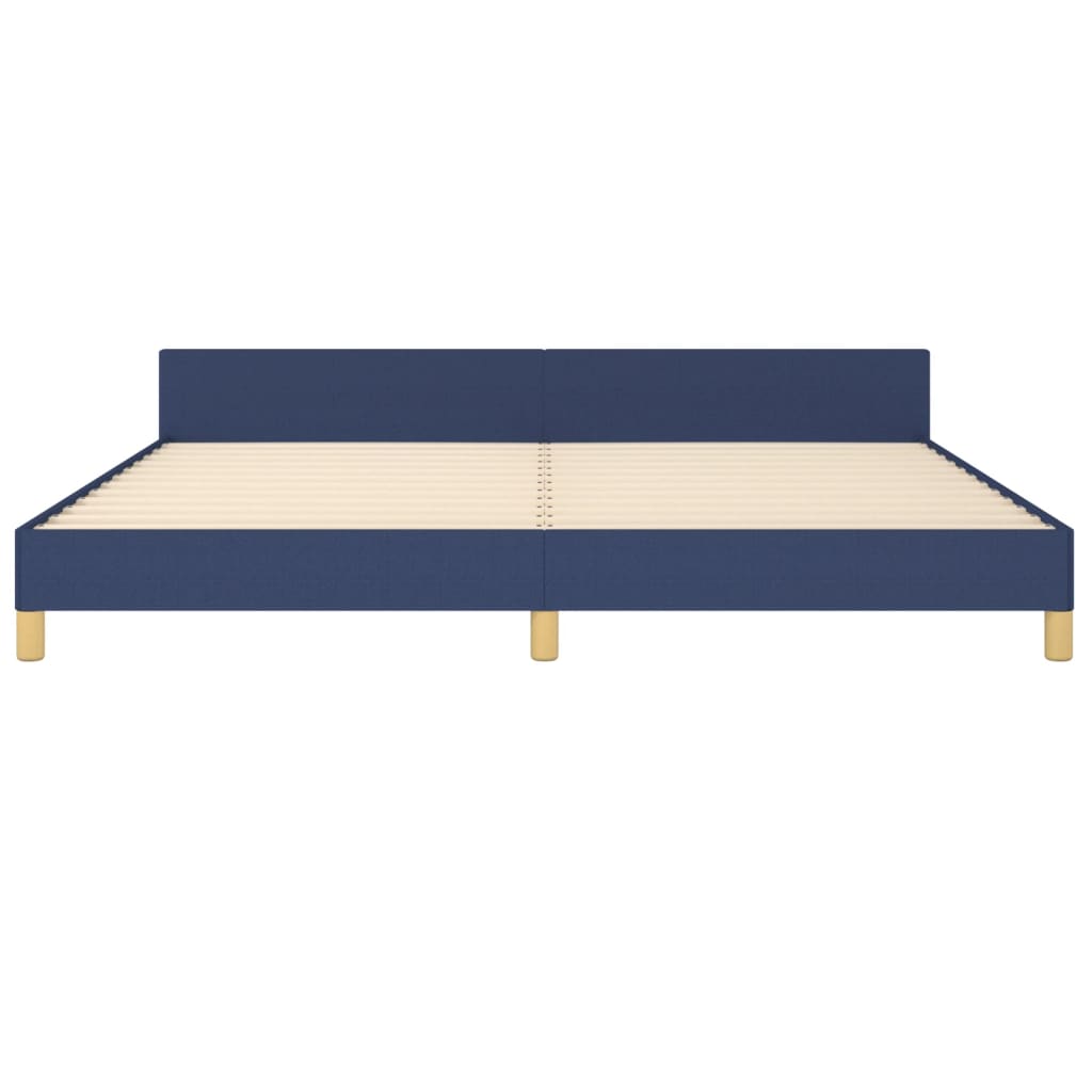 Bedframe zonder matras stof blauw 200x200 cm