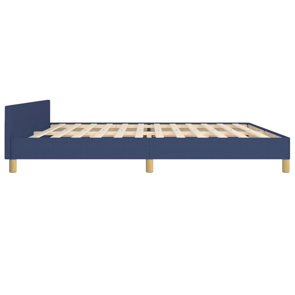 Bedframe zonder matras stof blauw 200x200 cm