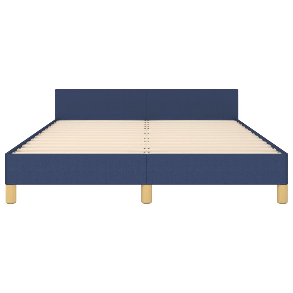 Bedframe zonder matras stof blauw 140x190 cm