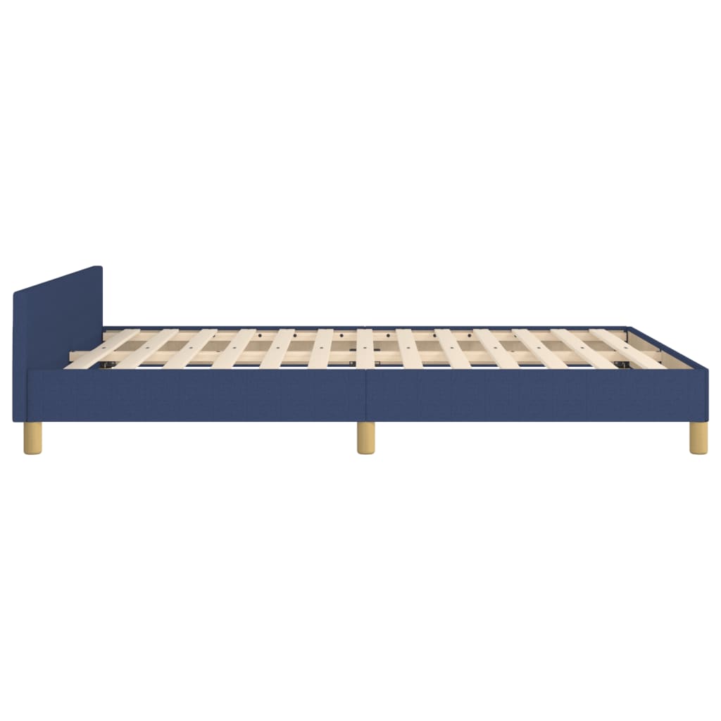 Bedframe zonder matras stof blauw 140x190 cm