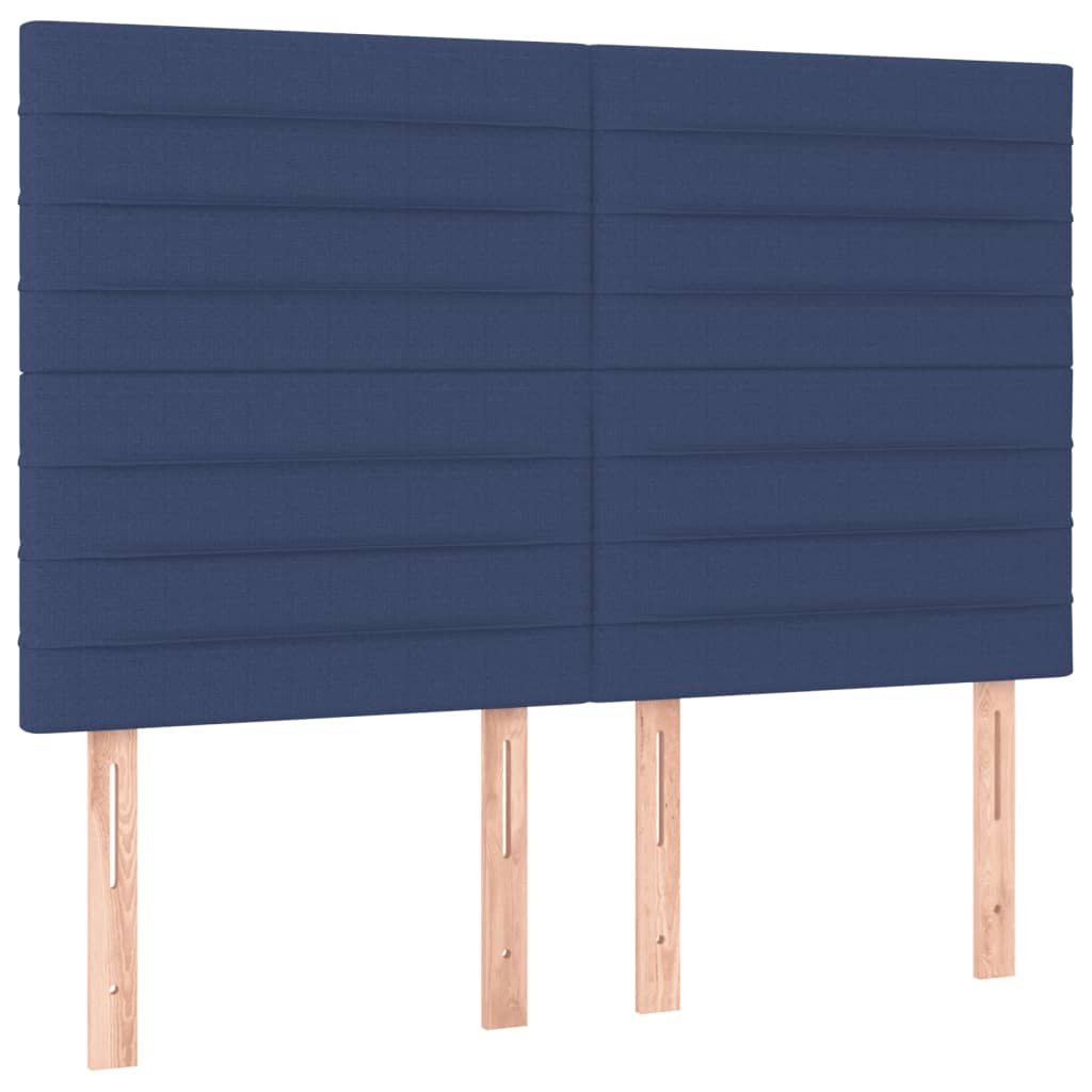 Bedframe zonder matras stof blauw 140x190 cm