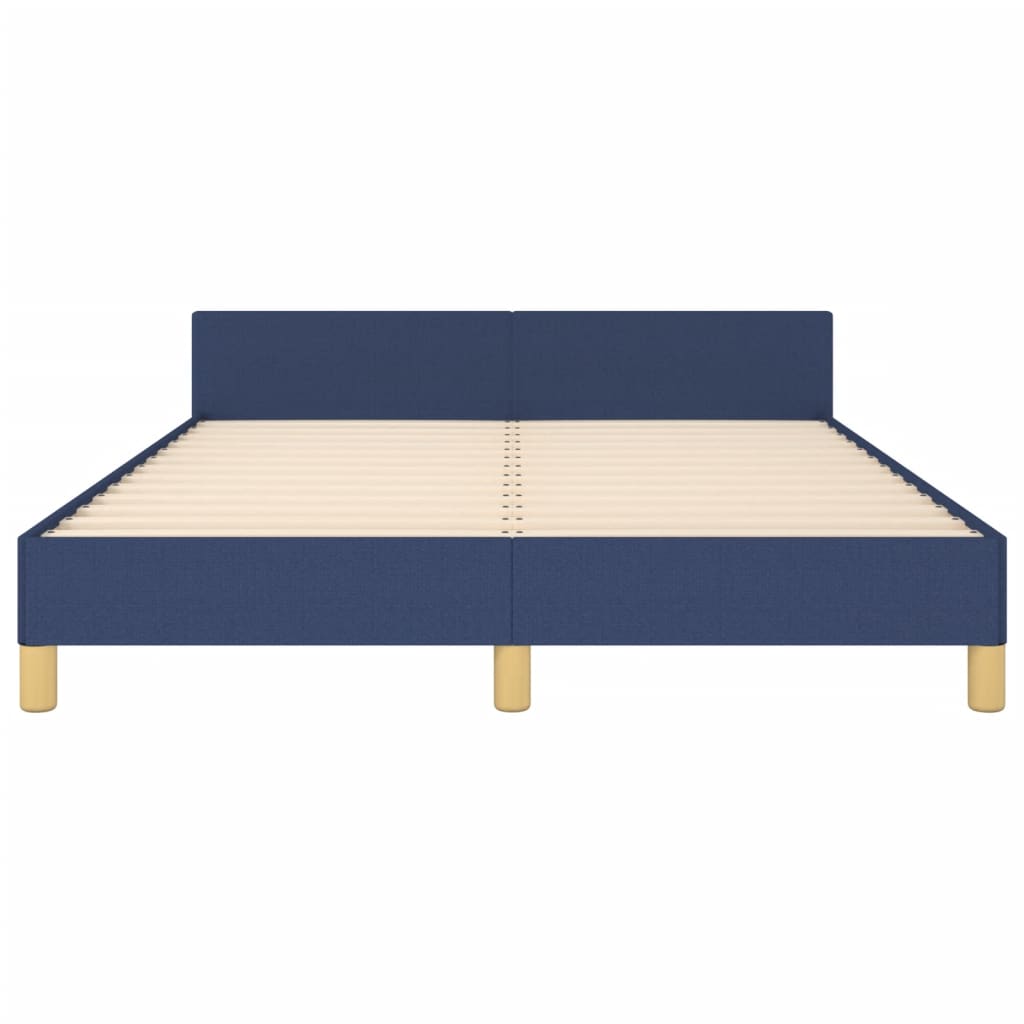 Bedframe zonder matras stof blauw 140x200 cm