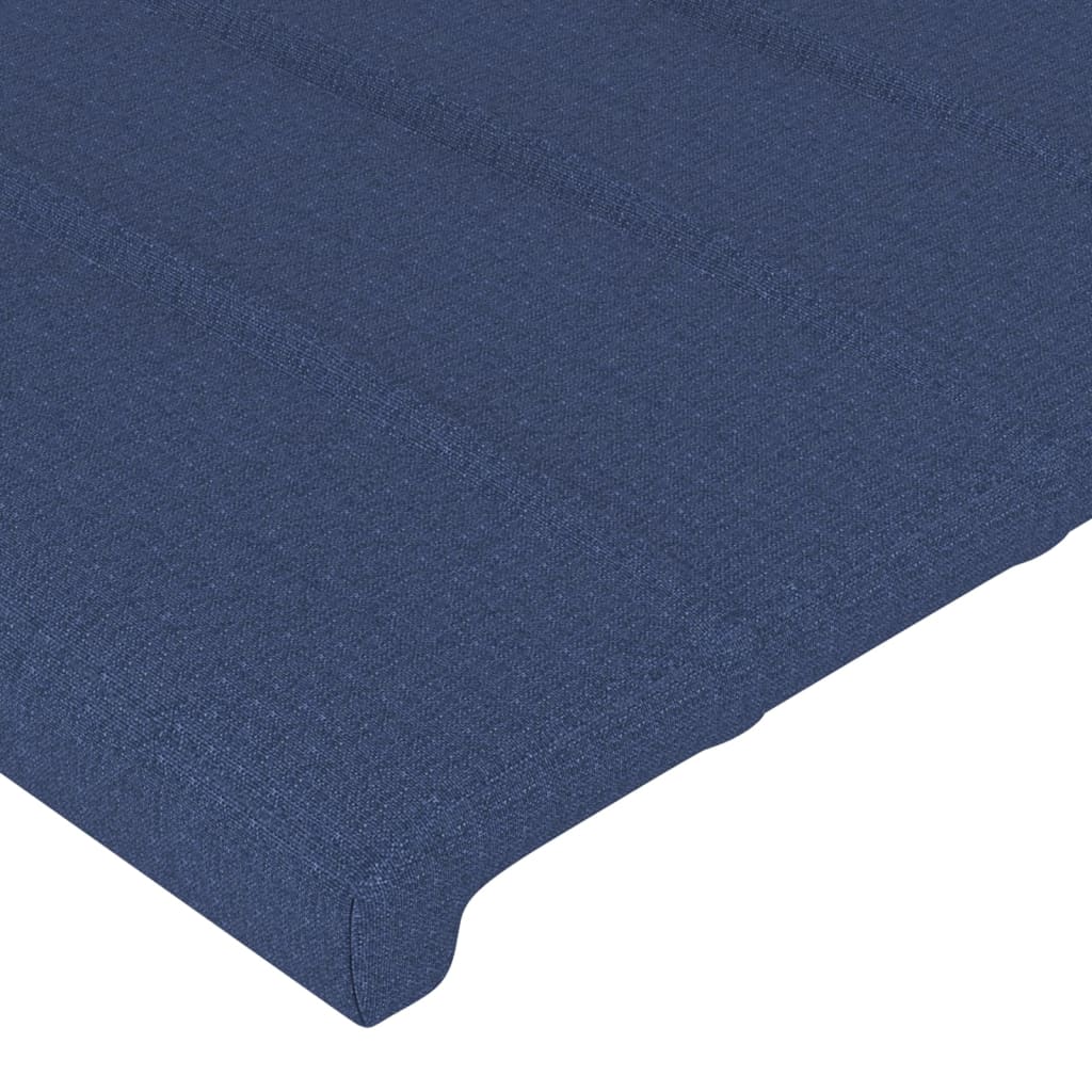 Bedframe met hoofdeinde stof blauw 90x190 cm Bedden & bedframes | Creëer jouw Trendy Thuis | Gratis bezorgd & Retour | Trendy.nl