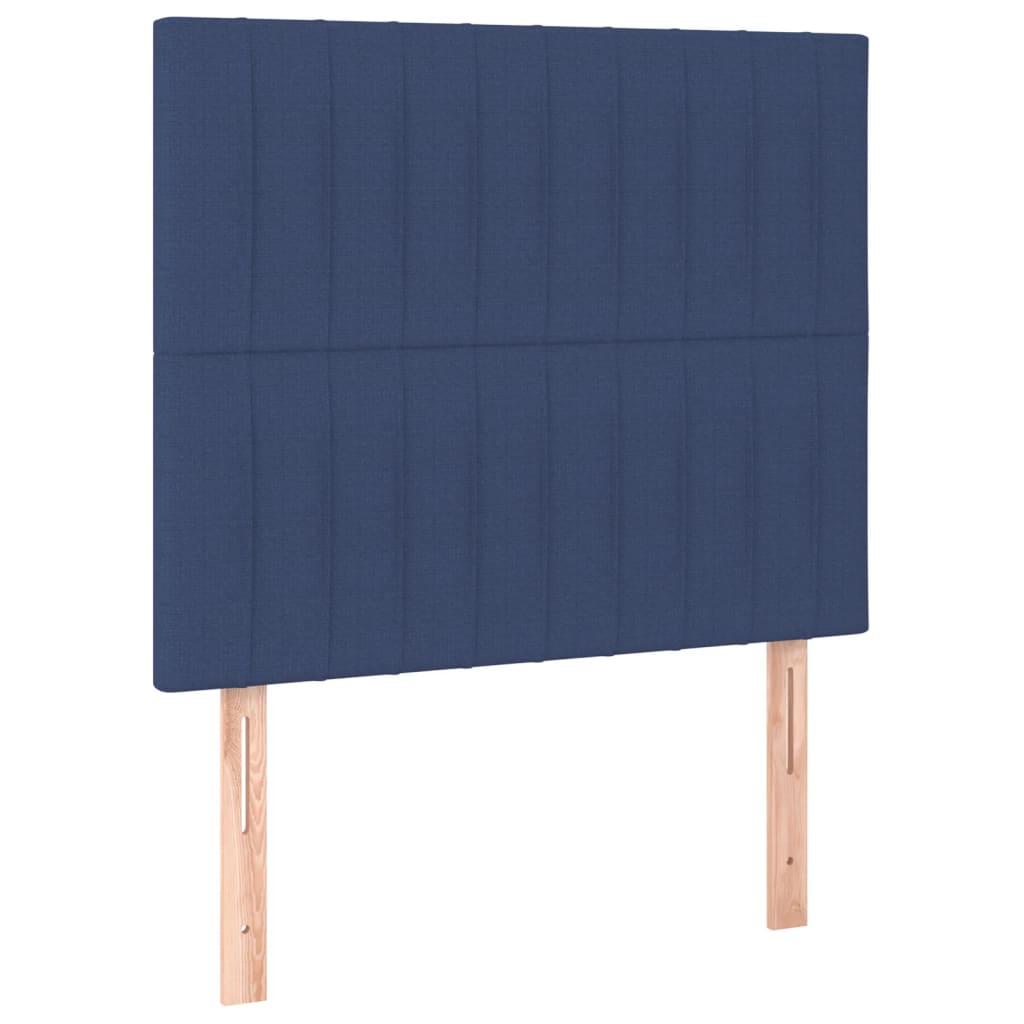 Bedframe met hoofdeinde stof blauw 90x200 cm Bedden & bedframes | Creëer jouw Trendy Thuis | Gratis bezorgd & Retour | Trendy.nl