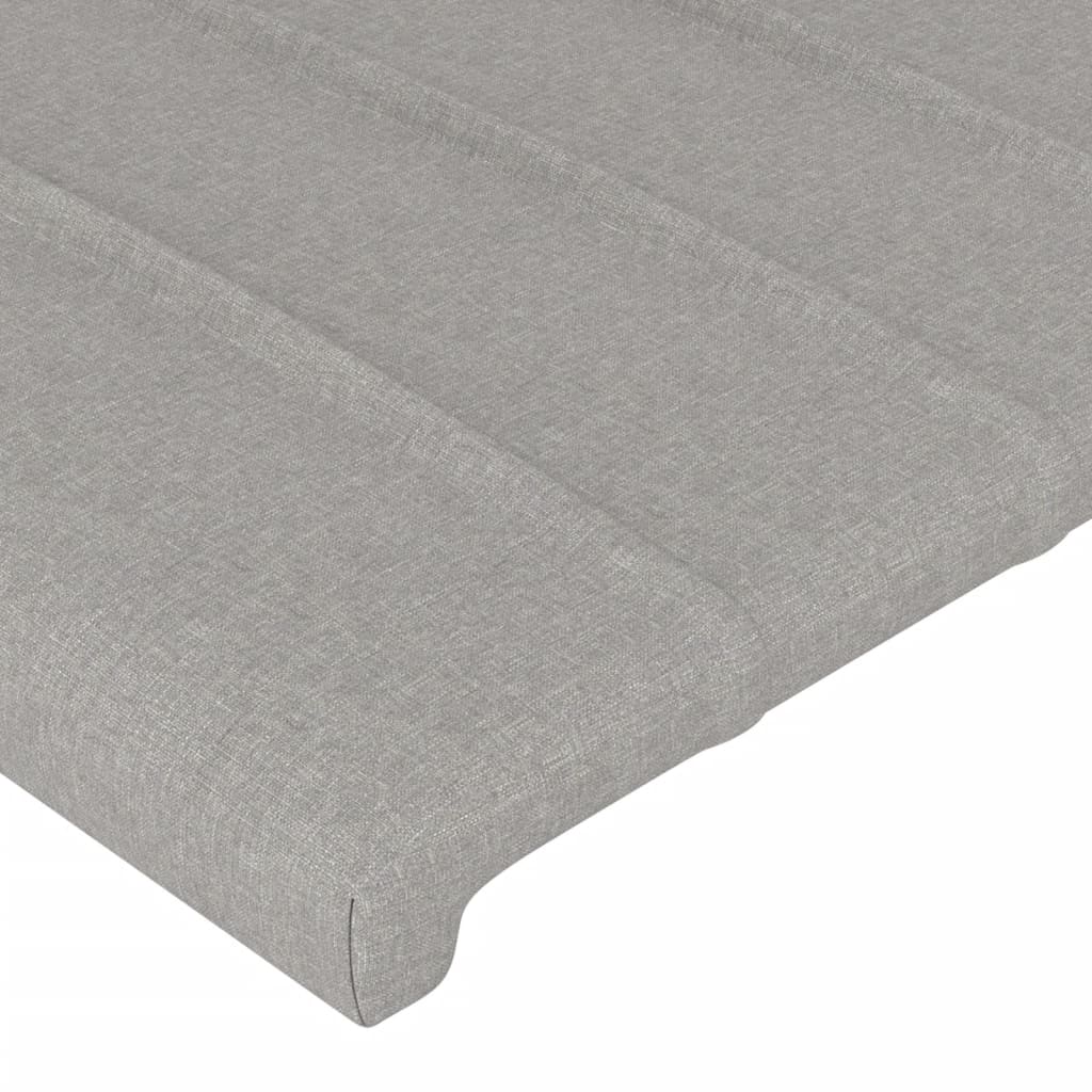 Bedframe met hoofdeinde stof lichtgrijs 100x200 cm Bedden & bedframes | Creëer jouw Trendy Thuis | Gratis bezorgd & Retour | Trendy.nl