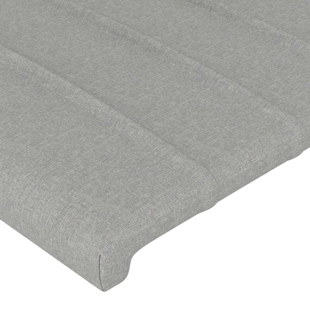 Bedframe met hoofdeinde stof lichtgrijs 120x200 cm Bedden & bedframes | Creëer jouw Trendy Thuis | Gratis bezorgd & Retour | Trendy.nl