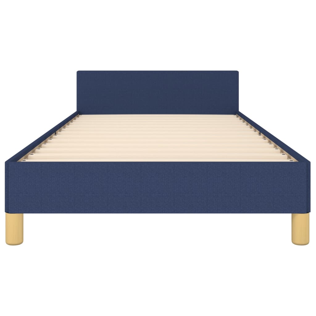 Bedframe met hoofdbord stof blauw 80x200 cm Bedden & bedframes | Creëer jouw Trendy Thuis | Gratis bezorgd & Retour | Trendy.nl