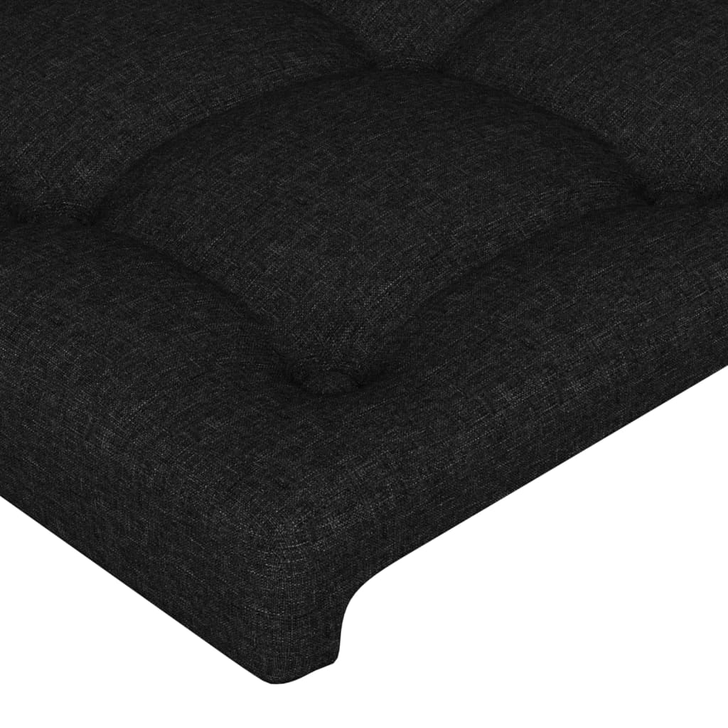 Bedframe met hoofdeinde stof zwart 120x200 cm Bedden & bedframes | Creëer jouw Trendy Thuis | Gratis bezorgd & Retour | Trendy.nl