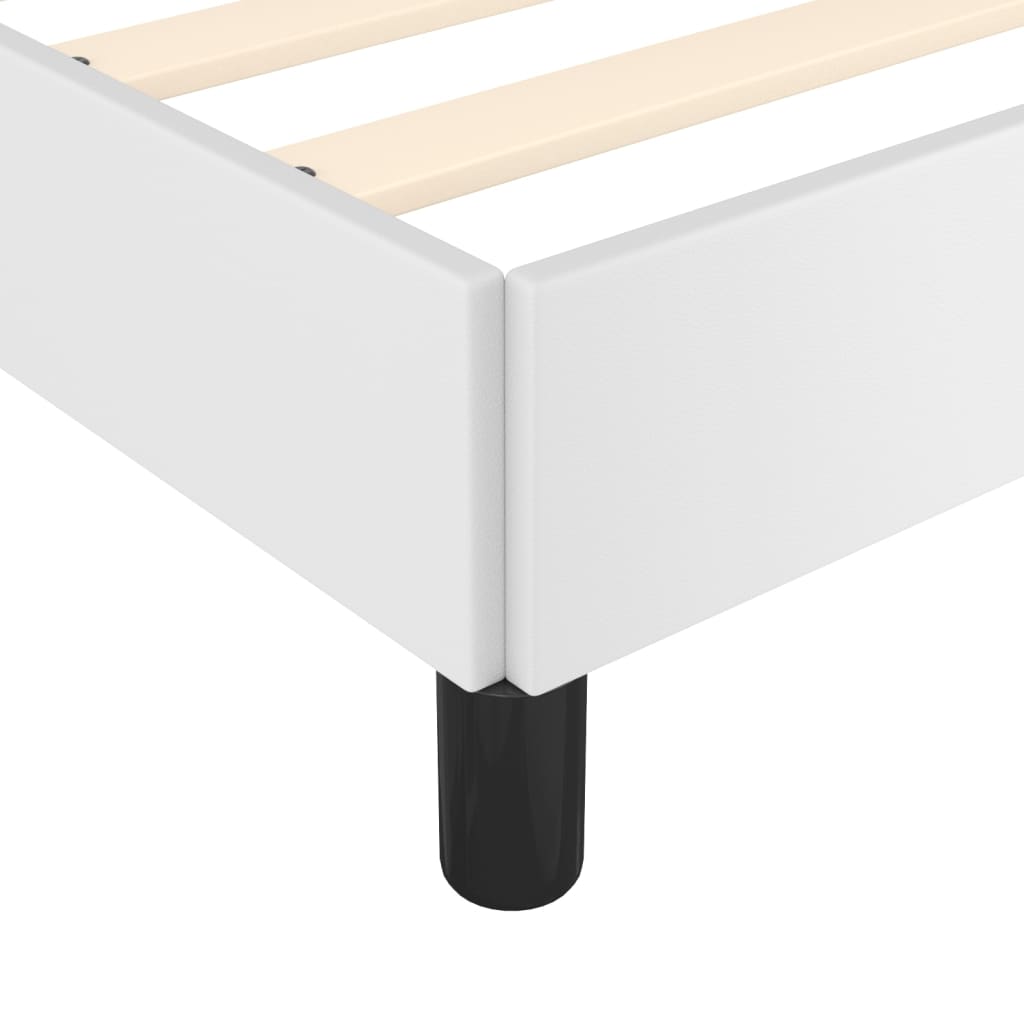 Bedframe met hoofdbord kunstleer wit 140x200 cm Bedden & bedframes | Creëer jouw Trendy Thuis | Gratis bezorgd & Retour | Trendy.nl