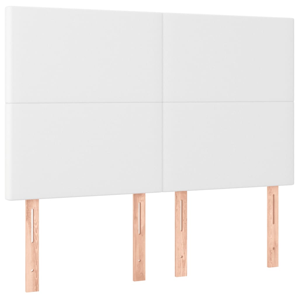 Bedframe met hoofdbord kunstleer wit 140x200 cm Bedden & bedframes | Creëer jouw Trendy Thuis | Gratis bezorgd & Retour | Trendy.nl