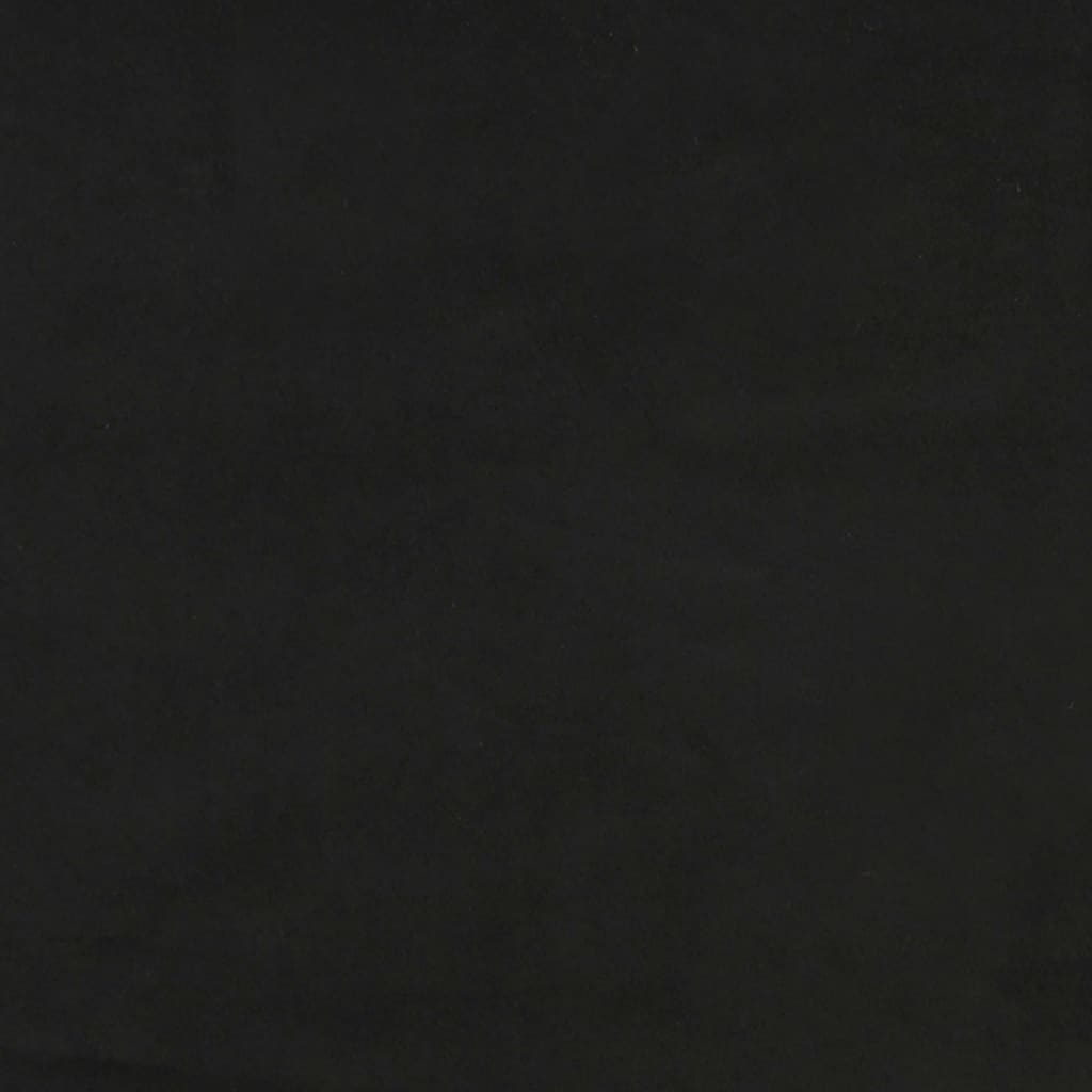 Bedframe met hoofdeinde fluweel zwart 90x190 cm