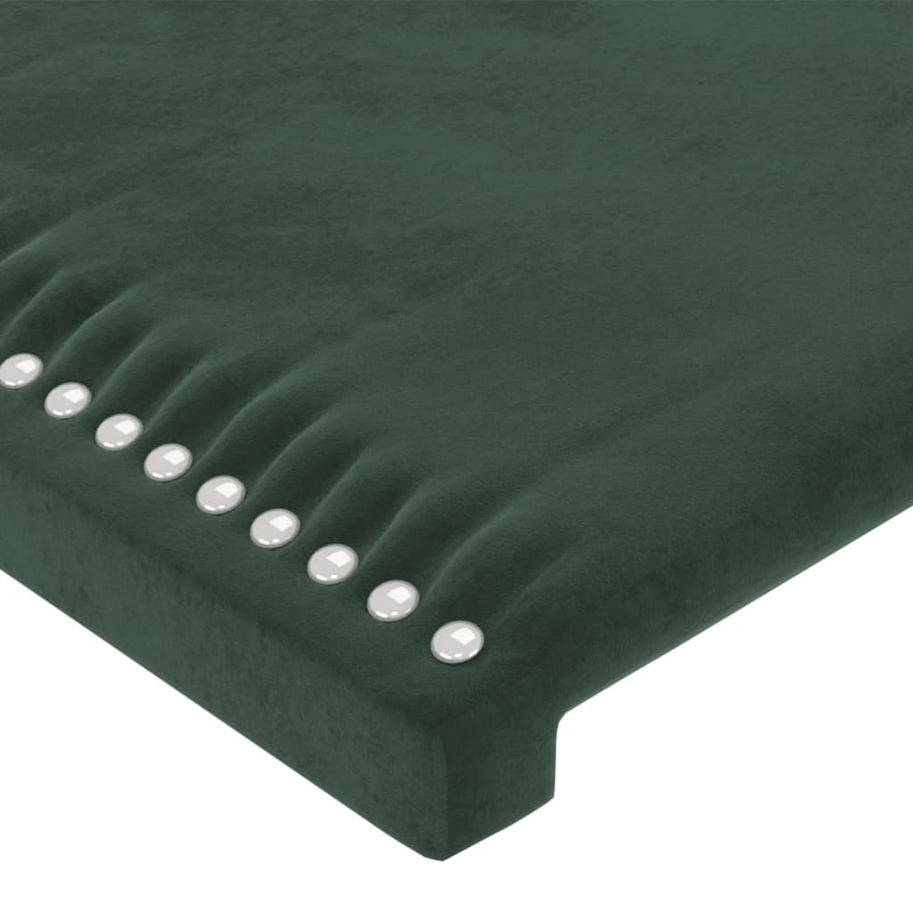 Bedframe zonder matras 90x200 cm fluweel donkergroen