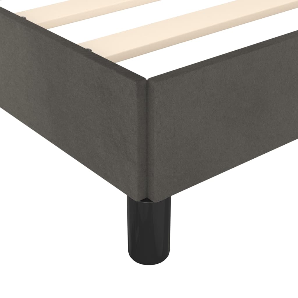 Bedframe met hoofdeinde fluweel donkergrijs 80x200 cm Bedden & bedframes | Creëer jouw Trendy Thuis | Gratis bezorgd & Retour | Trendy.nl