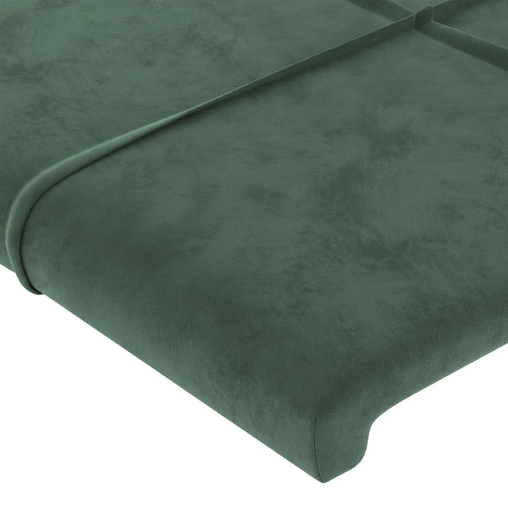 Bedframe zonder matras 80x200 cm fluweel donkergroen