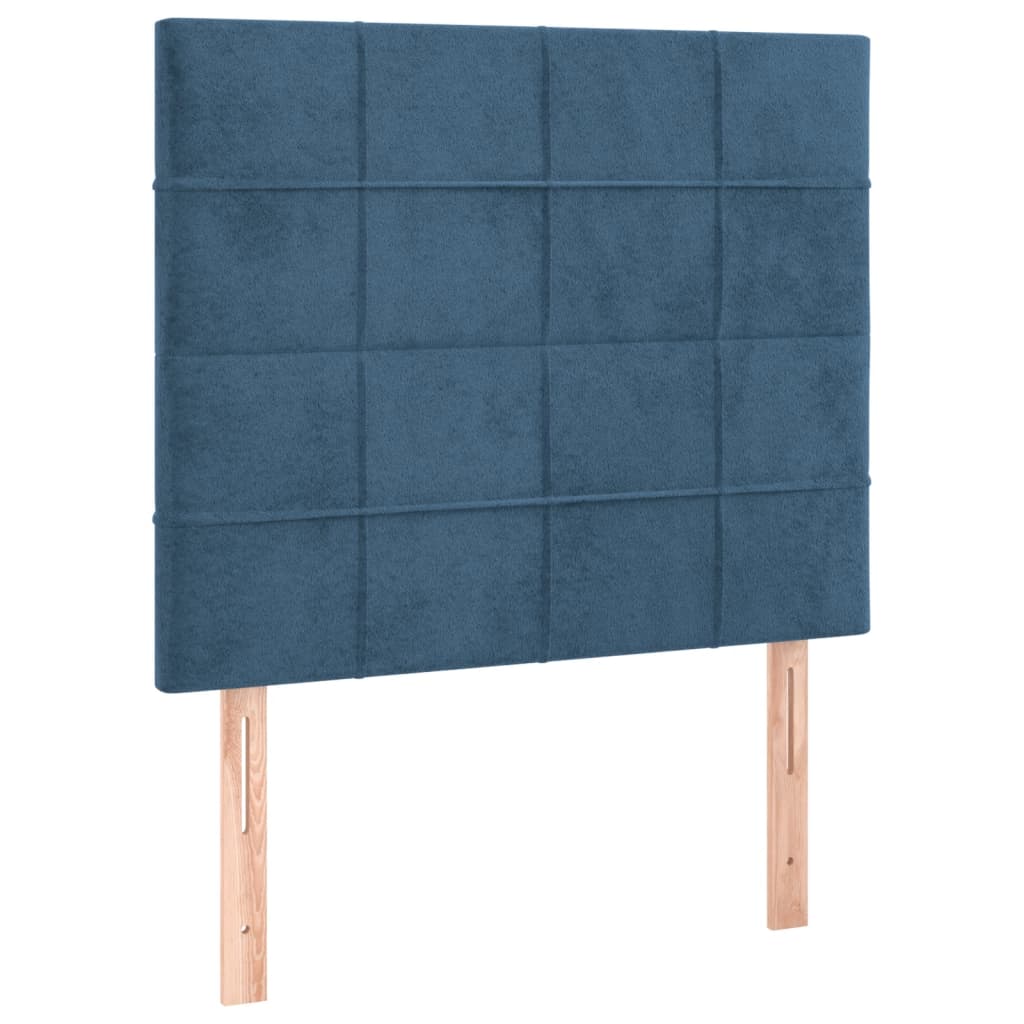 Bedframe zonder matras 80x200 cm fluweel donkerblauw