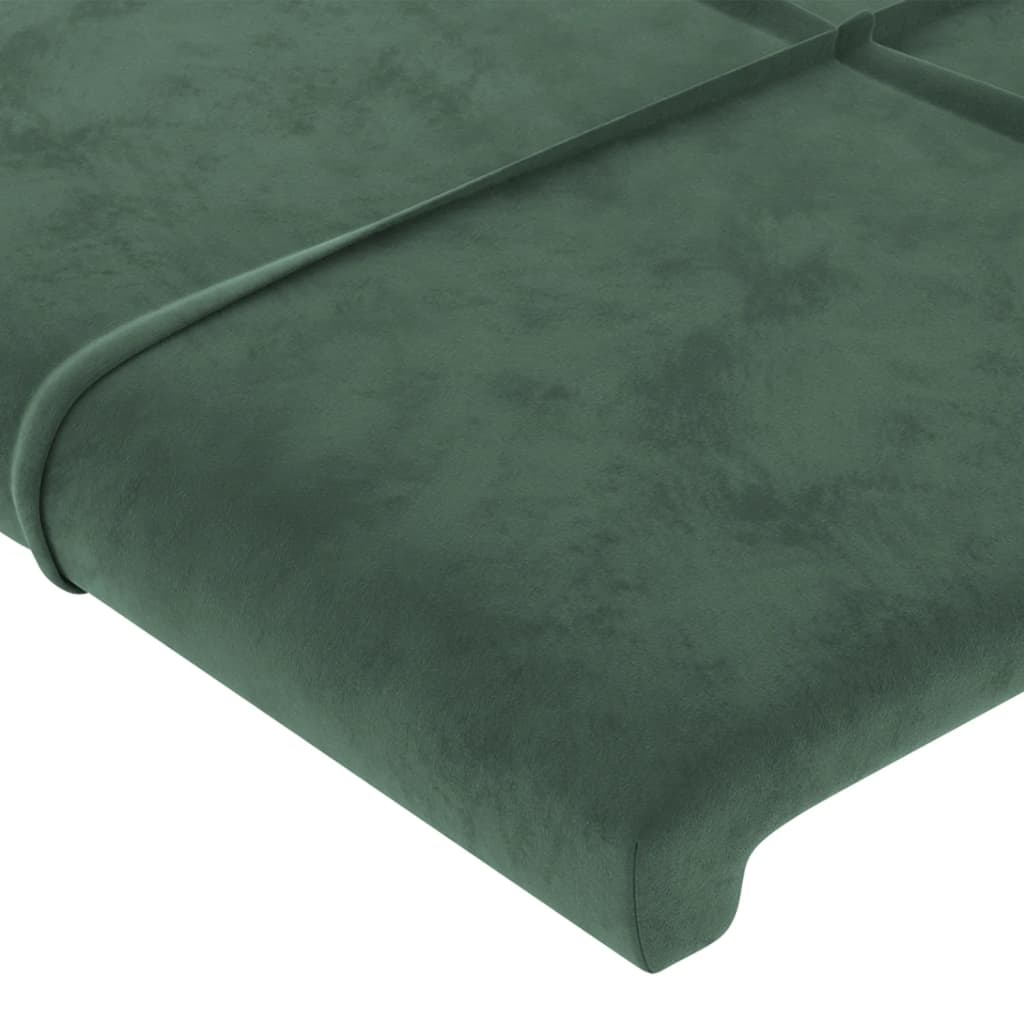 Bedframe zonder matras 90x190 cm fluweel donkergroen