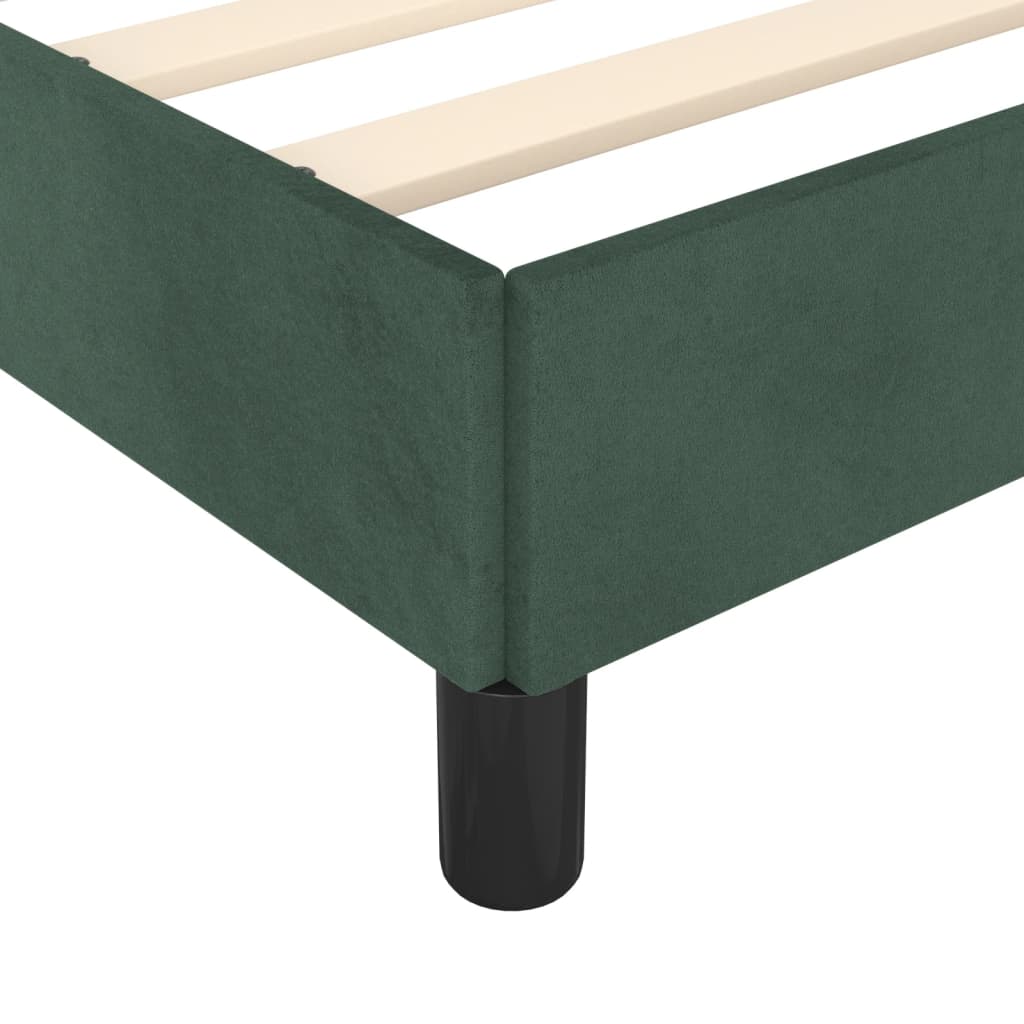 Bedframe met hoofdeinde fluweel donkergroen 120x200 cm Bedden & bedframes | Creëer jouw Trendy Thuis | Gratis bezorgd & Retour | Trendy.nl