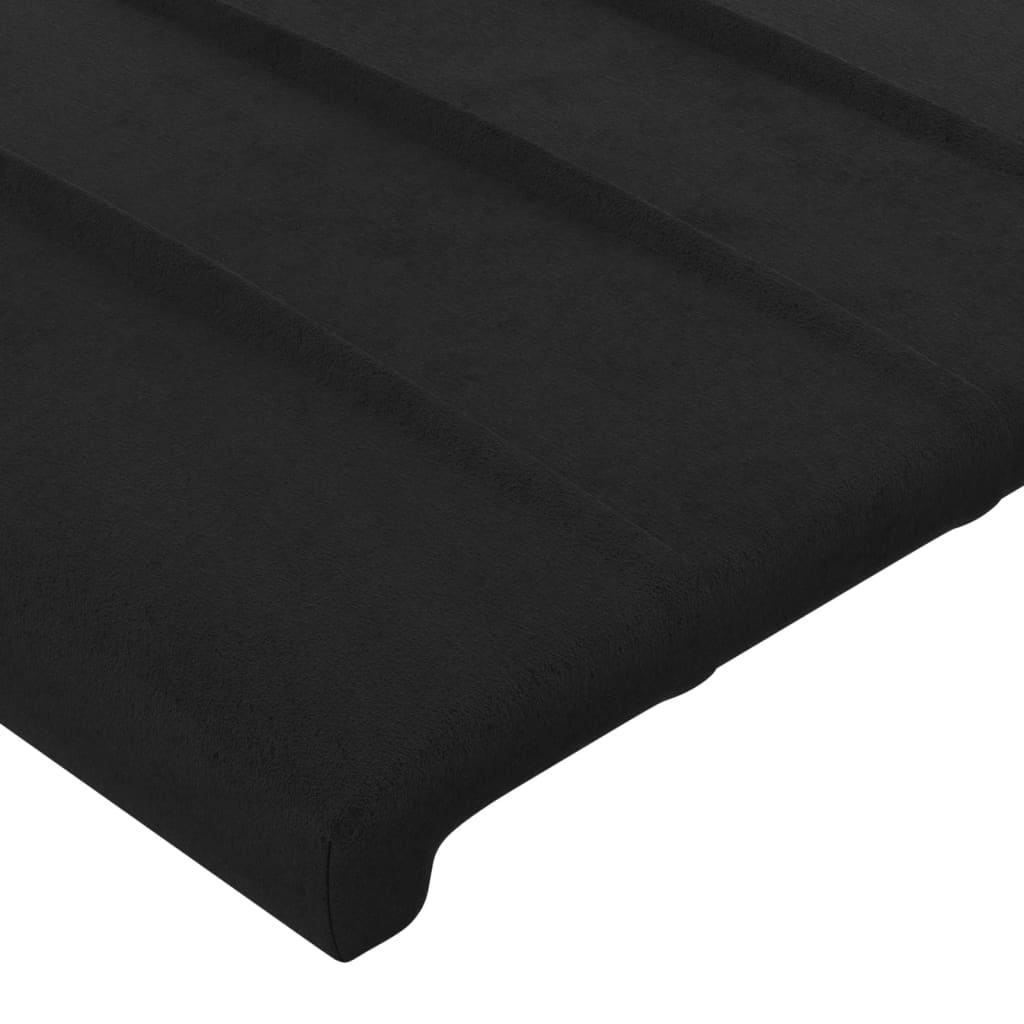 Bedframe met hoofdeinde fluweel zwart 90x190 cm Bedden & bedframes | Creëer jouw Trendy Thuis | Gratis bezorgd & Retour | Trendy.nl