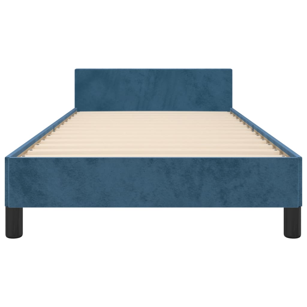 Bedframe zonder matras 80x200 cm fluweel donkerblauw