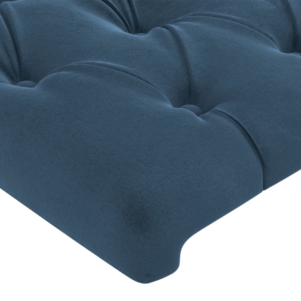 Bedframe zonder matras 80x200 cm fluweel donkerblauw