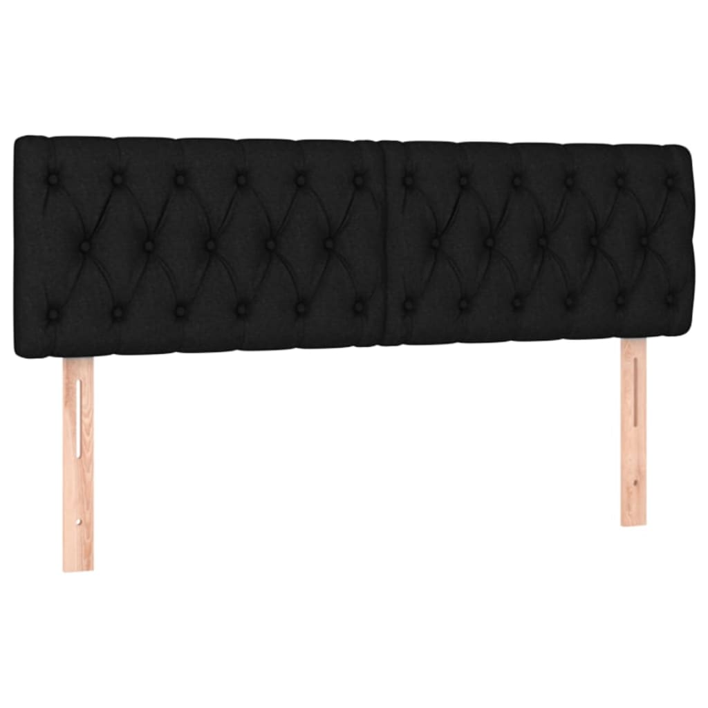 Boxspring met matras stof zwart 140x190 cm Bedden & bedframes | Creëer jouw Trendy Thuis | Gratis bezorgd & Retour | Trendy.nl