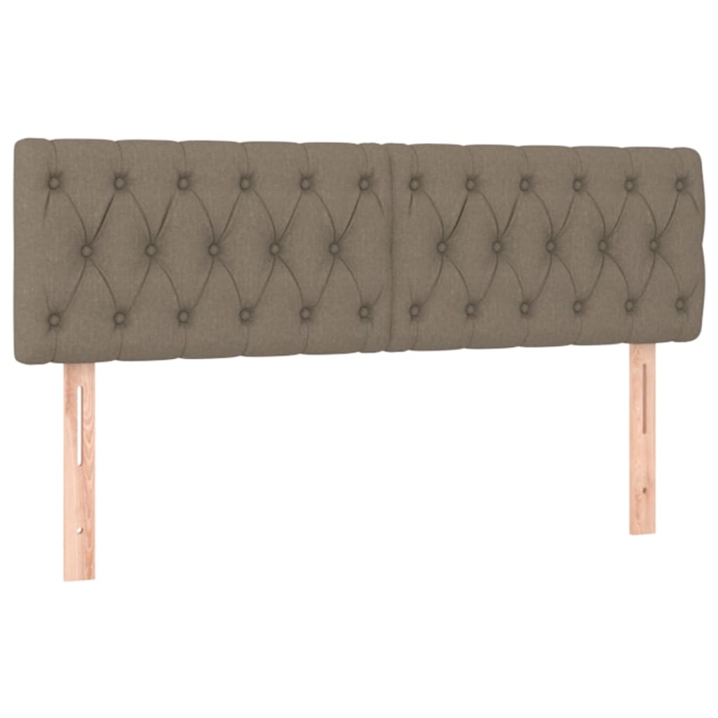 Boxspring met matras stof taupe 140x200 cm Bedden & bedframes | Creëer jouw Trendy Thuis | Gratis bezorgd & Retour | Trendy.nl