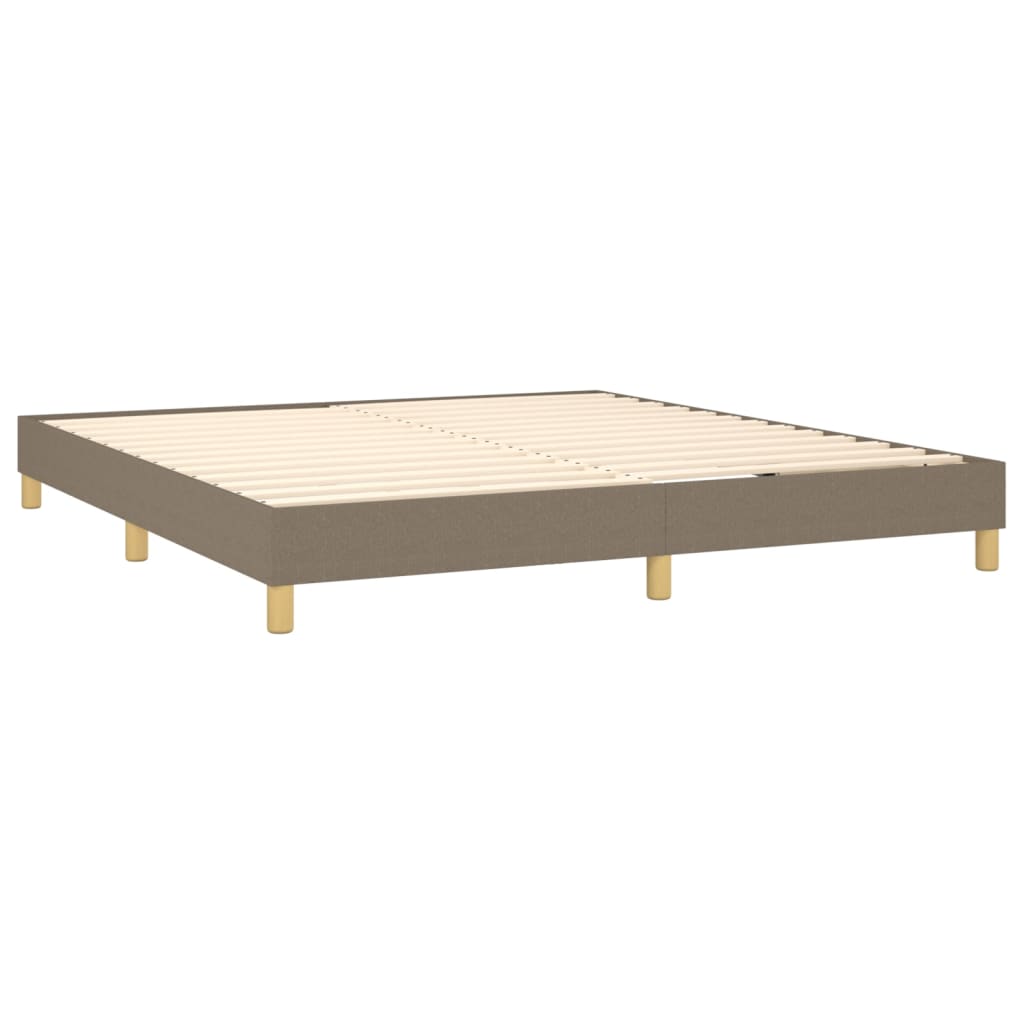 Boxspring met matras stof taupe 160x200 cm Bedden & bedframes | Creëer jouw Trendy Thuis | Gratis bezorgd & Retour | Trendy.nl