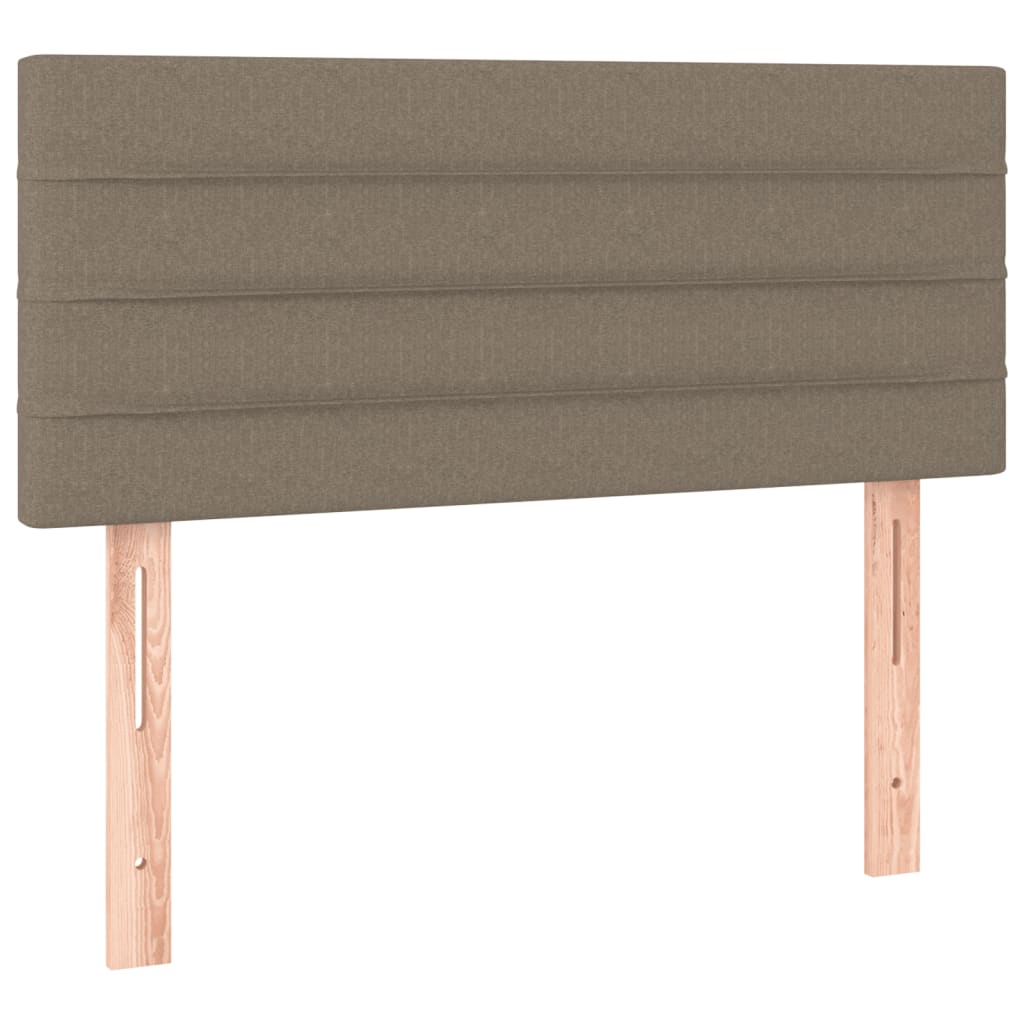 Boxspring met matras stof taupe 90x200 cm Bedden & bedframes | Creëer jouw Trendy Thuis | Gratis bezorgd & Retour | Trendy.nl