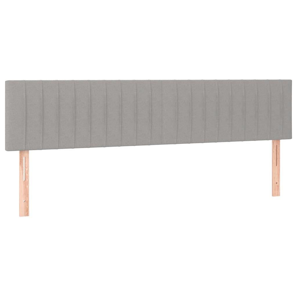 Boxspring met matras stof lichtgrijs 160x200 cm Bedden & bedframes | Creëer jouw Trendy Thuis | Gratis bezorgd & Retour | Trendy.nl