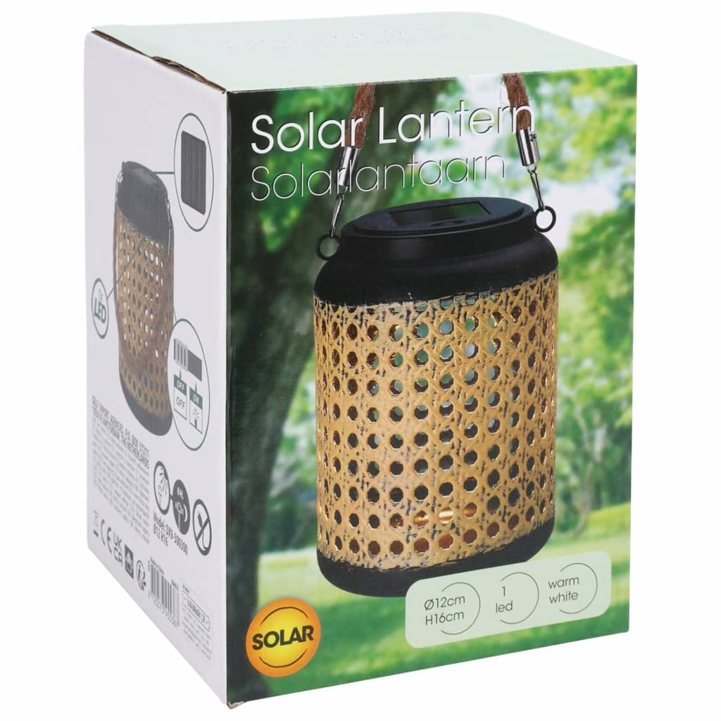 ProGarden LED-solarlantaarn met handgreep 12x16 cm Buitenverlichting | Creëer jouw Trendy Thuis | Gratis bezorgd & Retour | Trendy.nl