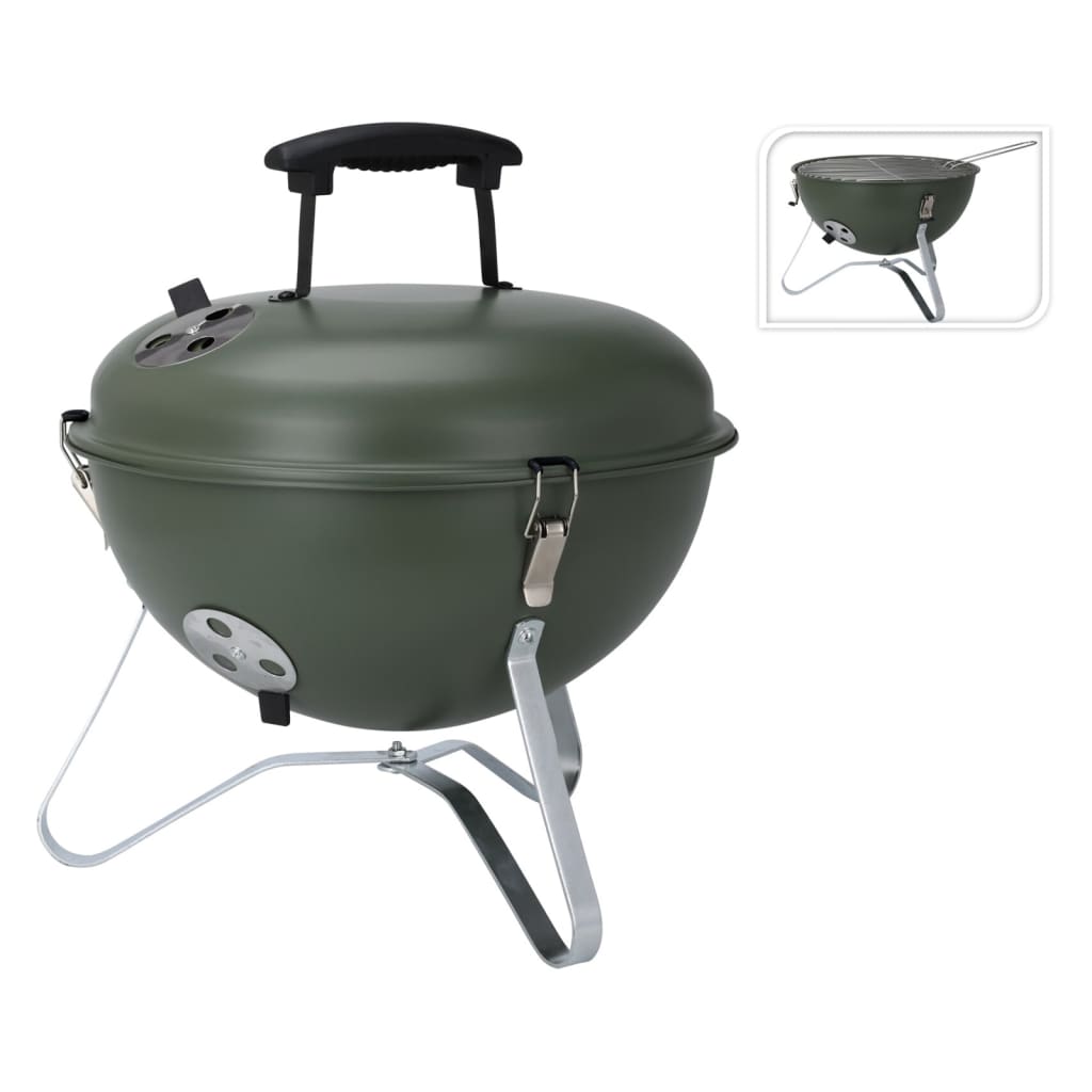 ProGarden Kogelbarbecue 37 cm olijfgroen Barbecues | Creëer jouw Trendy Thuis | Gratis bezorgd & Retour | Trendy.nl