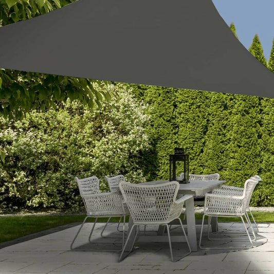 ProGarden Schaduwdoek driehoek 3,6x3,6x3,6 m grijs Parasols en zonneschermen | Creëer jouw Trendy Thuis | Gratis bezorgd & Retour | Trendy.nl