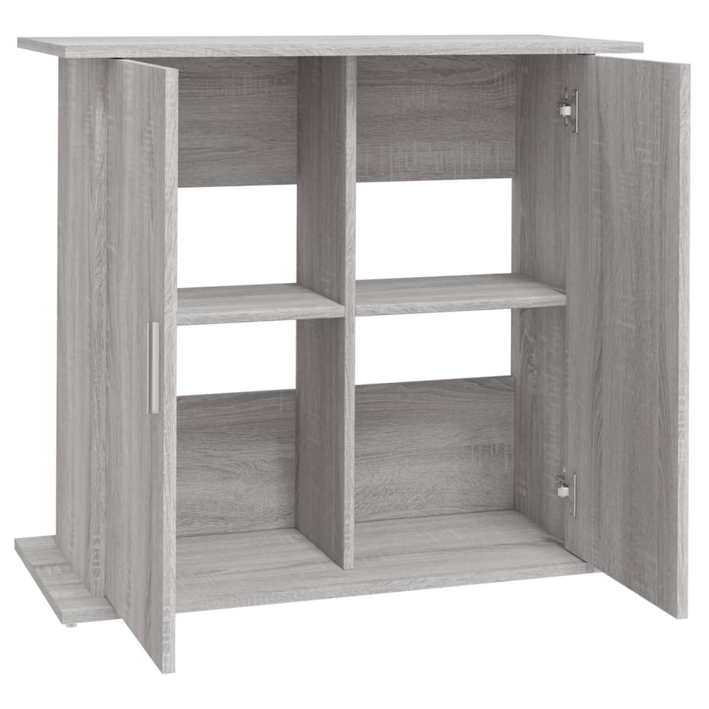 Aquariumstandaard 81x36x73 cm bewerkt hout grijs sonoma eiken Aquariummeubels | Creëer jouw Trendy Thuis | Gratis bezorgd & Retour | Trendy.nl