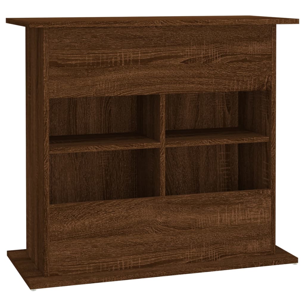 Aquariumstandaard 81x36x73 cm bewerkt hout bruin eikenkleur Aquariummeubels | Creëer jouw Trendy Thuis | Gratis bezorgd & Retour | Trendy.nl