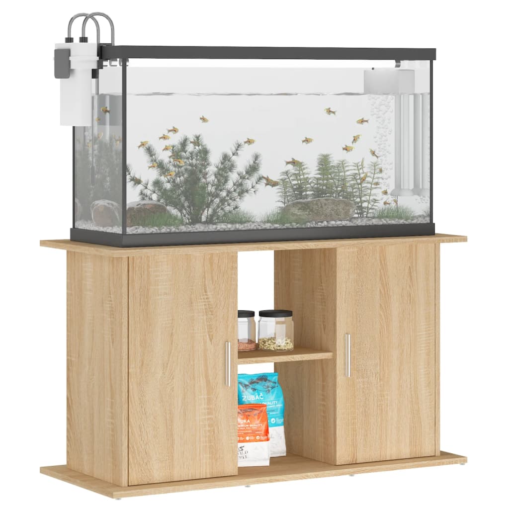 Aquariumstandaard 101x41x58 cm bewerkt hout sonoma eikenkleurig Aquariummeubels | Creëer jouw Trendy Thuis | Gratis bezorgd & Retour | Trendy.nl