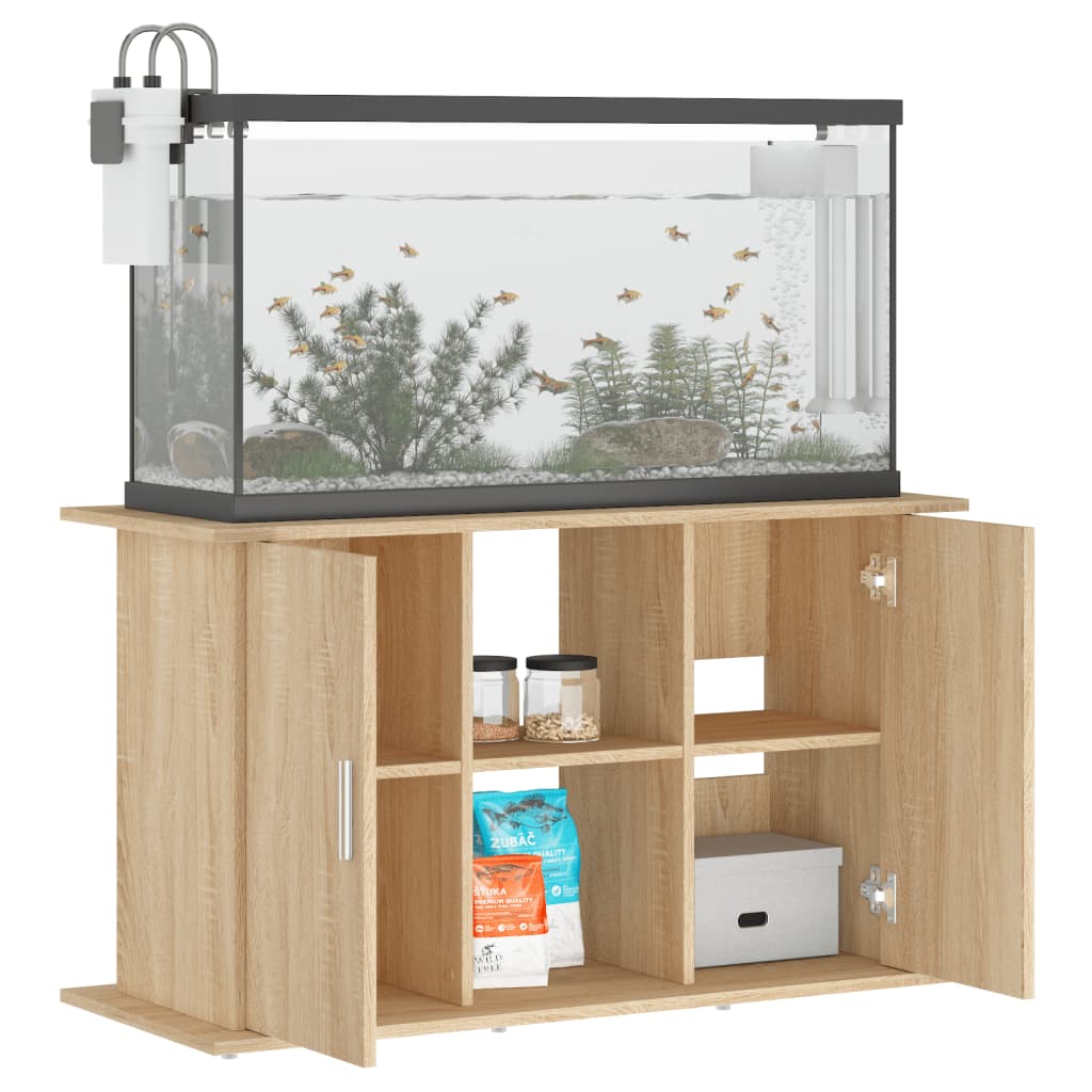 Aquariumstandaard 101x41x58 cm bewerkt hout sonoma eikenkleurig Aquariummeubels | Creëer jouw Trendy Thuis | Gratis bezorgd & Retour | Trendy.nl