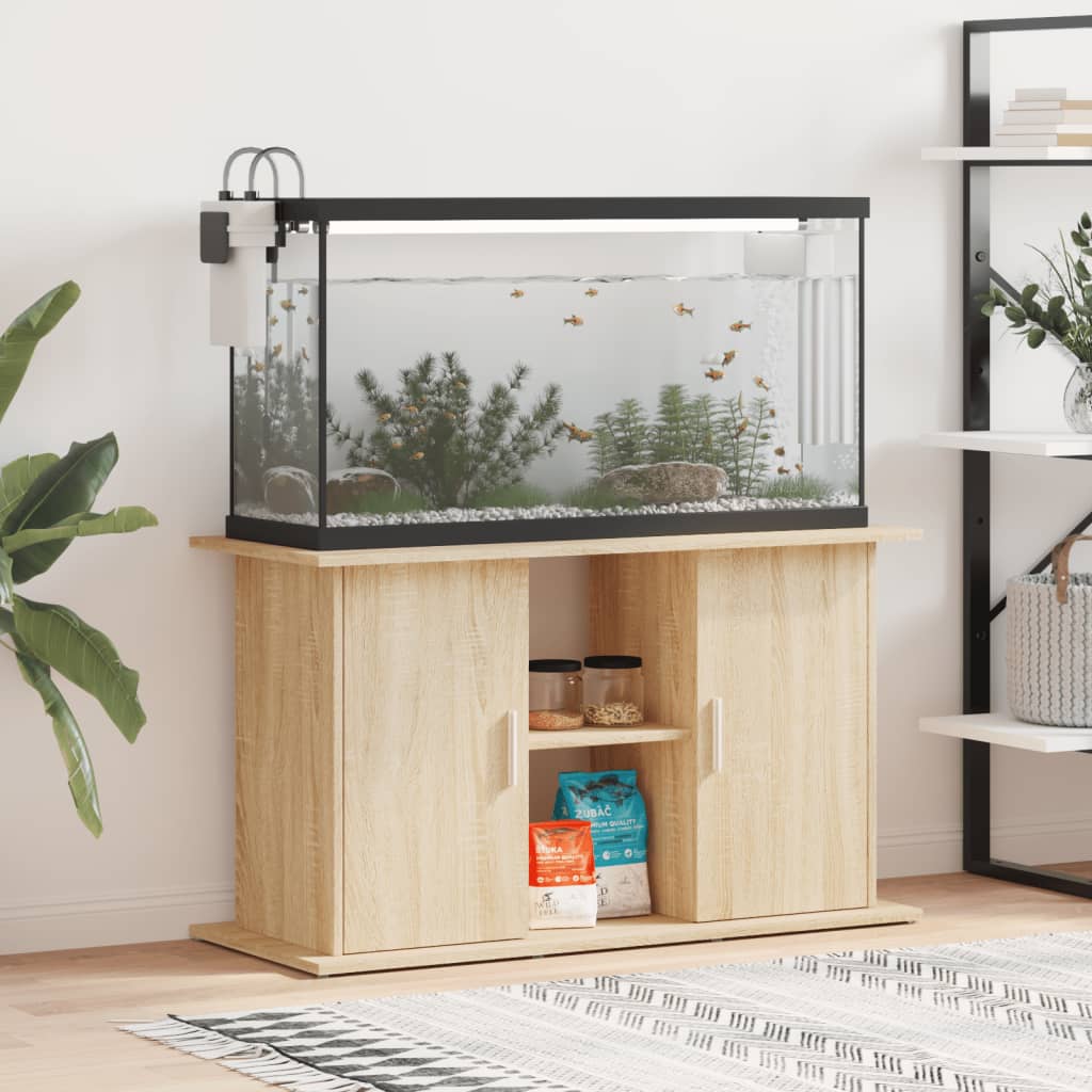 Aquariumstandaard 101x41x58 cm bewerkt hout sonoma eikenkleurig Aquariummeubels | Creëer jouw Trendy Thuis | Gratis bezorgd & Retour | Trendy.nl