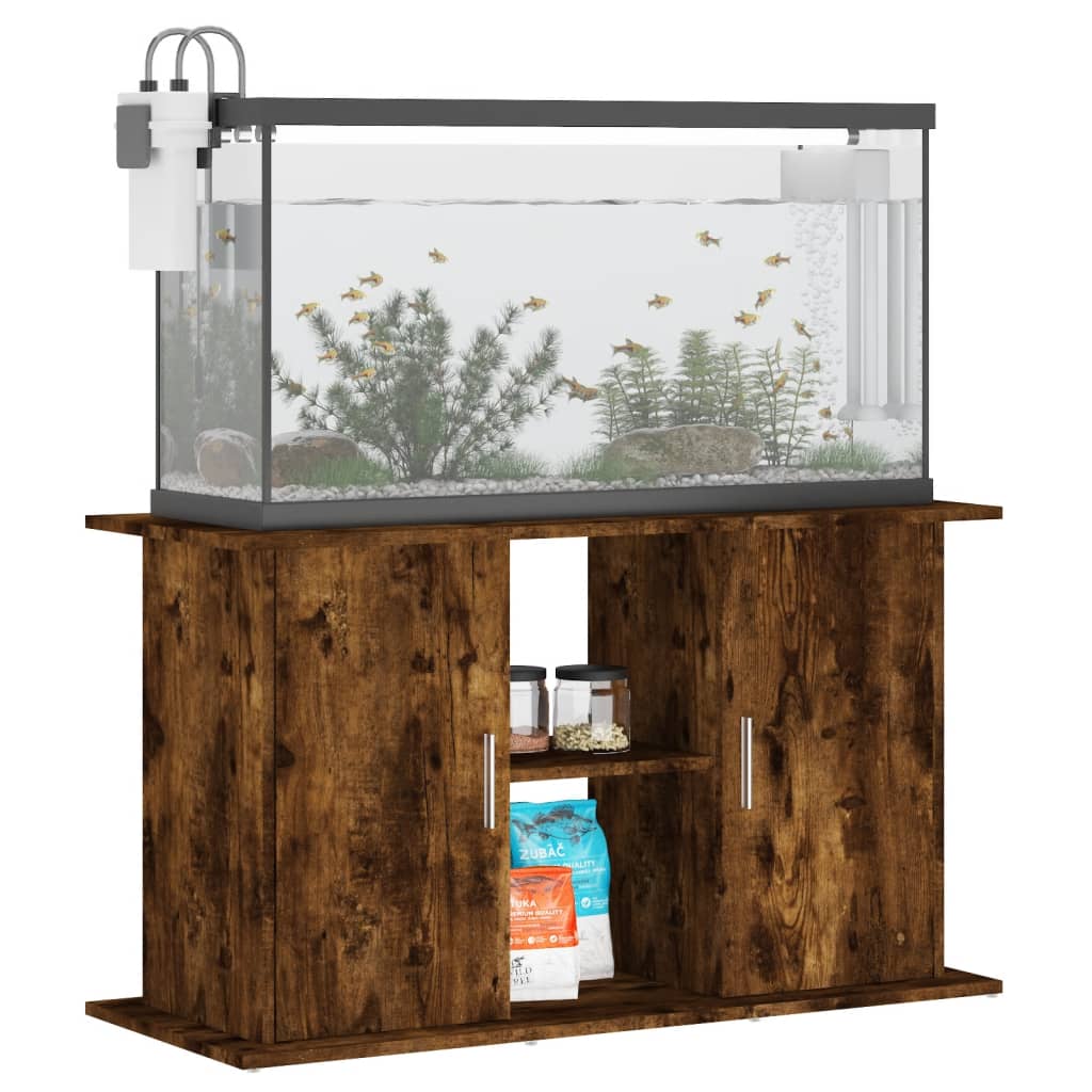 Aquariumstandaard 101x41x58 cm bewerkt hout gerookt eikenkleur Aquariummeubels | Creëer jouw Trendy Thuis | Gratis bezorgd & Retour | Trendy.nl